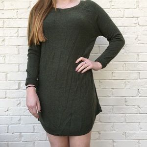 Green Sweater Dress